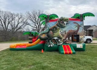 T-Rex Bounce House Slide Combo