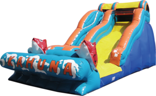 15' Kahuna Inflatable Water Slide with Stop Pool
