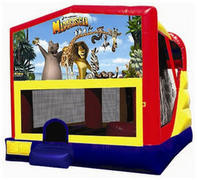 Madagascar 4n1 Inflatable bounce house combo