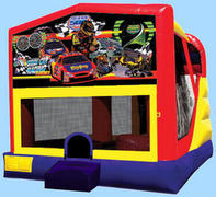 Race Cars 4n1 Inflatable bounce house combo