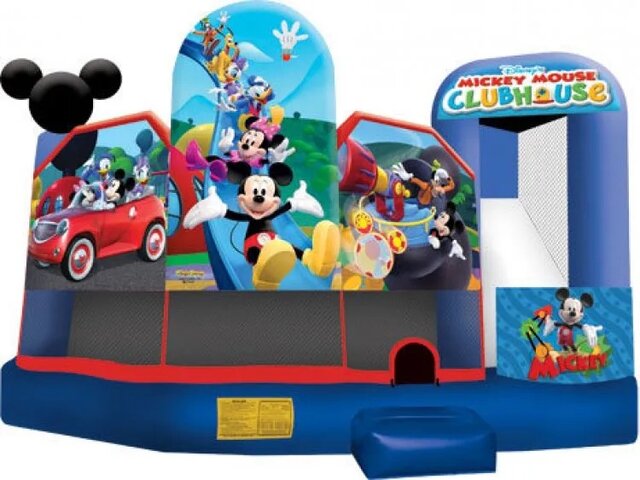Mickey Mouse 3D 5N1 Inflatable Fun Jump
