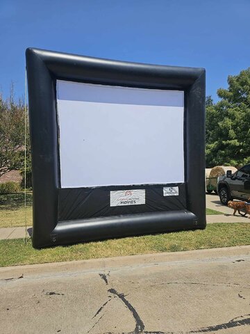 12x9 inflatable movie screen used