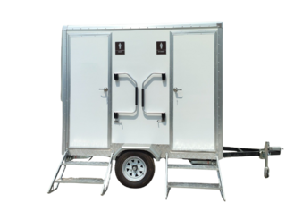 2 Stall Portable Bathroom Trailer