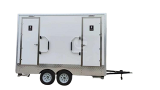 4 Stall Portable Bathroom Trailer