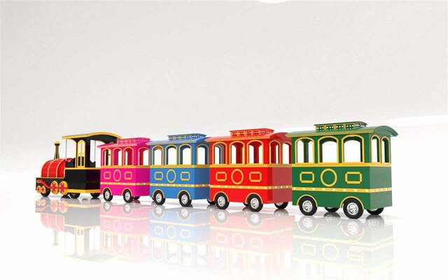 Electric train with 4 cars