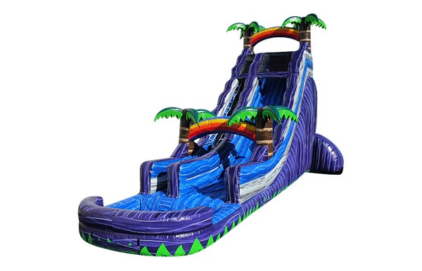 22ft Purple Tropical Water Slide ws224