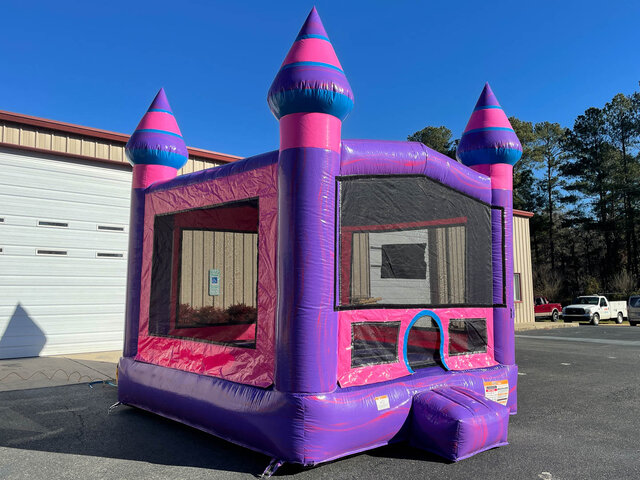 Pink and Purple Castle Side View