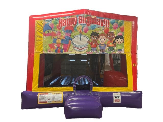 Happy Birthday Bounce Slide Dry Combo