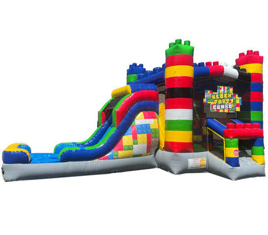 Lego Bounce with Water Slide