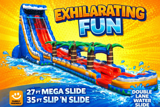 27' Dual Lane Mega Water Slide