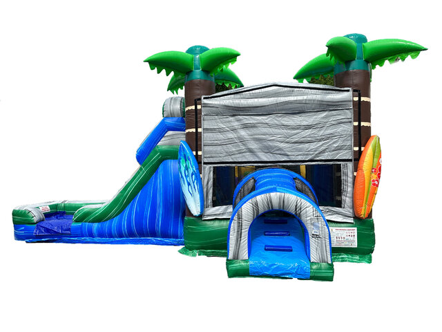 Tiki Bounce House Waterslide