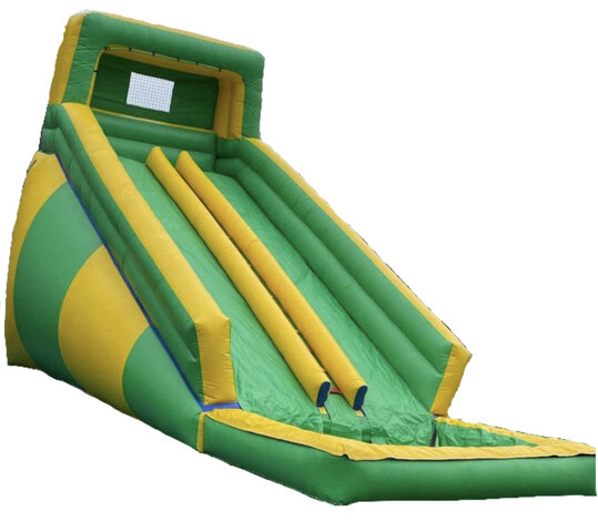 18' Green Double Lane Water Slide 