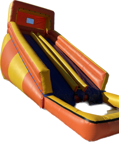 18’ Orange Double Lane Water Slide