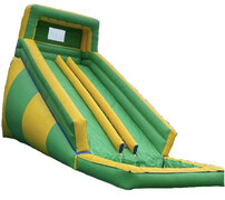 18' Green Double Lane Water Slide 