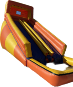 18’ Orange Double Lane Water Slide