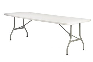 8ft White Folding Table