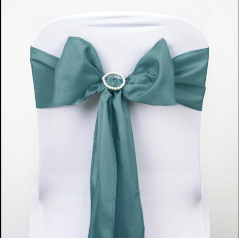 Polyester Chair Sash Turquoise