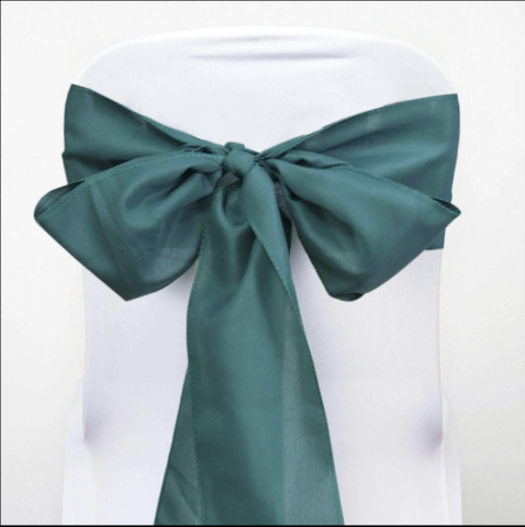 Polyester Chair Sash Peacock Teal