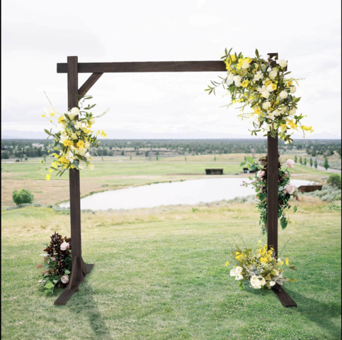 Heavy Duty Wooden Square Frame Wedding Ceremony Backdrop Stand