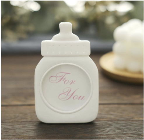 Gold Resin Mini Baby Bottle Frame Party Favors