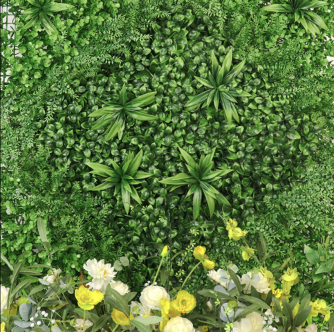 Boxwood Hedge Garden Wall Mat Backdrop (Boxwood & Fern)