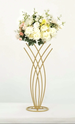 7ft Gold Metal Mermaids Tail Floral Arch Tabletop Centerpiece Stand