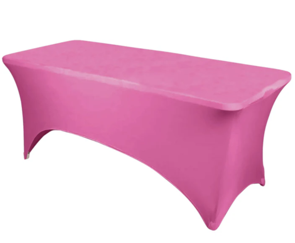 Rectangular Stretch Spandex Tablecloth Fuchsia