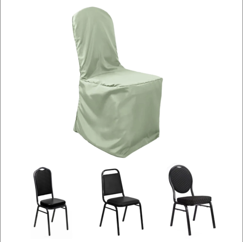 Polyester Banquet Chair Cover Sage Green