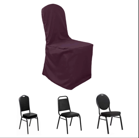 Polyester Banquet Chair Cover Burgandy