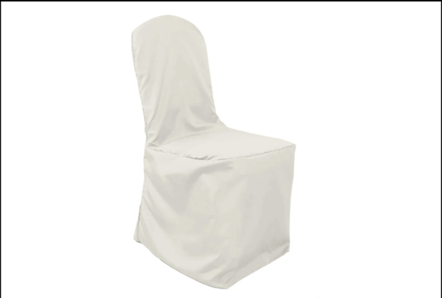 Polyester Banquet Chair Cover Ivory