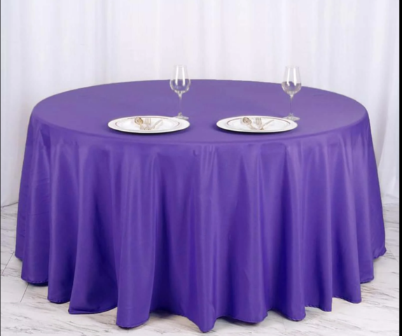 Seamless Polyester Round Purple