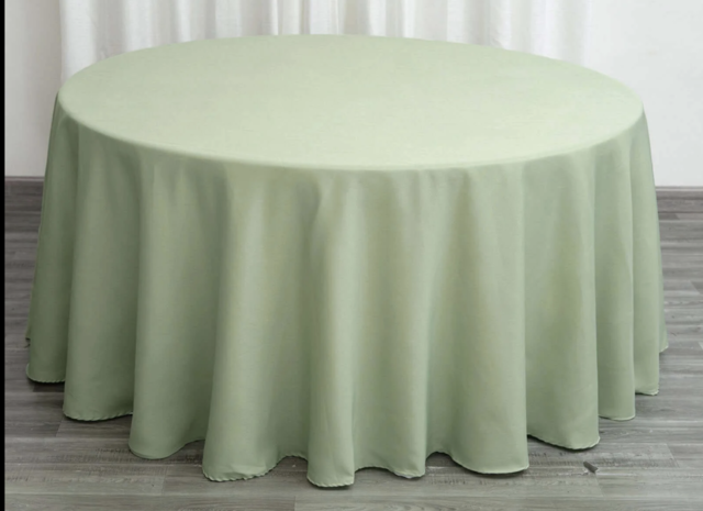 Seamless Polyester Round Sage Green