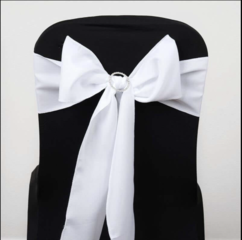 Polyester Chair Sash White