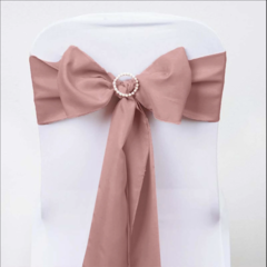 Polyester Chair Sash Dusty Rose 