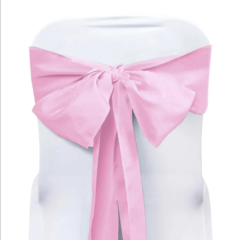 Polyester Chair Sash Pink