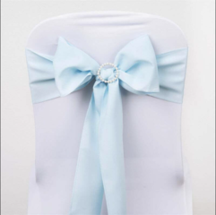 Polyester Chair Sash Light Blue