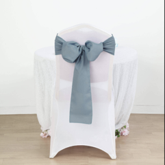 Polyester Chair Sash Dusty Blue