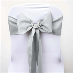 Polyester Chair Sash Silver