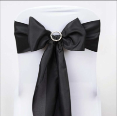 Polyester Chair Sash Black