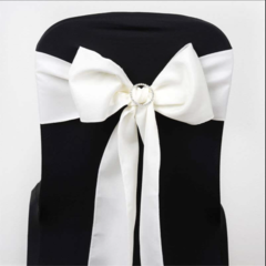 Polyester Chair Sash Ivory