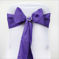 Polyester Chair Sash Purple