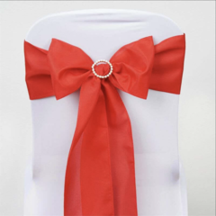 Polyester Chair Sash Red