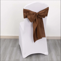 Polyester Chair Sash Brown