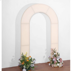 Spandex Fitted Open Arch Backdrop Cover Blush