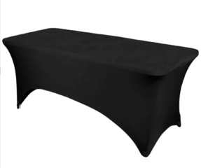 Rectangular Stretch Spandex Tablecloth Black