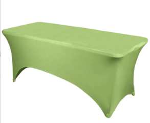 Rectangular Stretch Spandex Tablecloth Apple Green