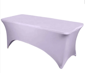 Rectangular Stretch Spandex Tablecloth Lavendar Lilac