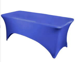 Rectangular Stretch Spandex Tablecloth Royal Blue