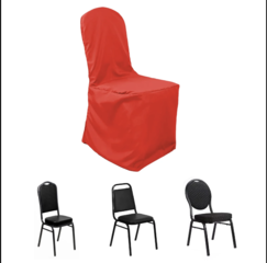 Polyester Banquet Chair Cover Red