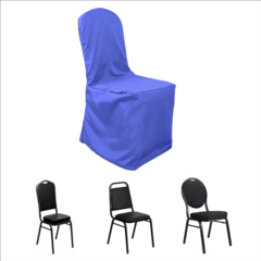 Polyester Banquet Chair Cover Royal Blue